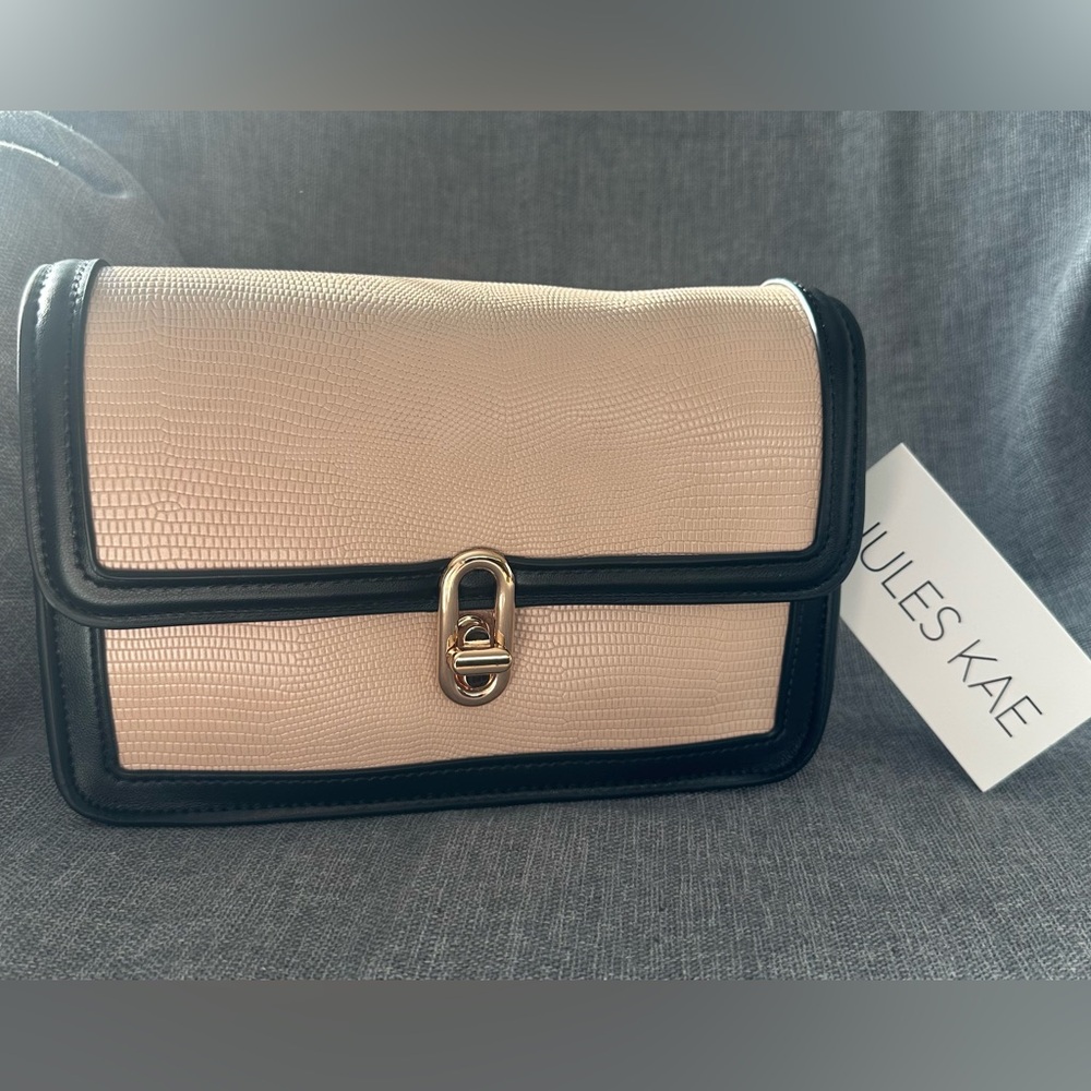 Jules Kae Mia Crossbody Purse Blush Vegan Leather Bag